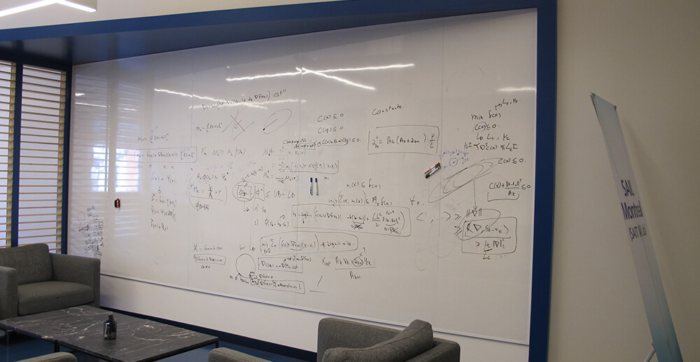 White dry erase board
