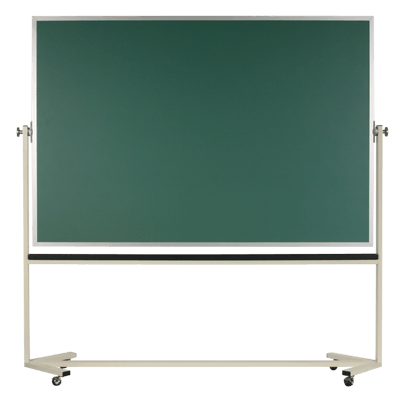 Tableau de porcelaine vert pivotant double-face